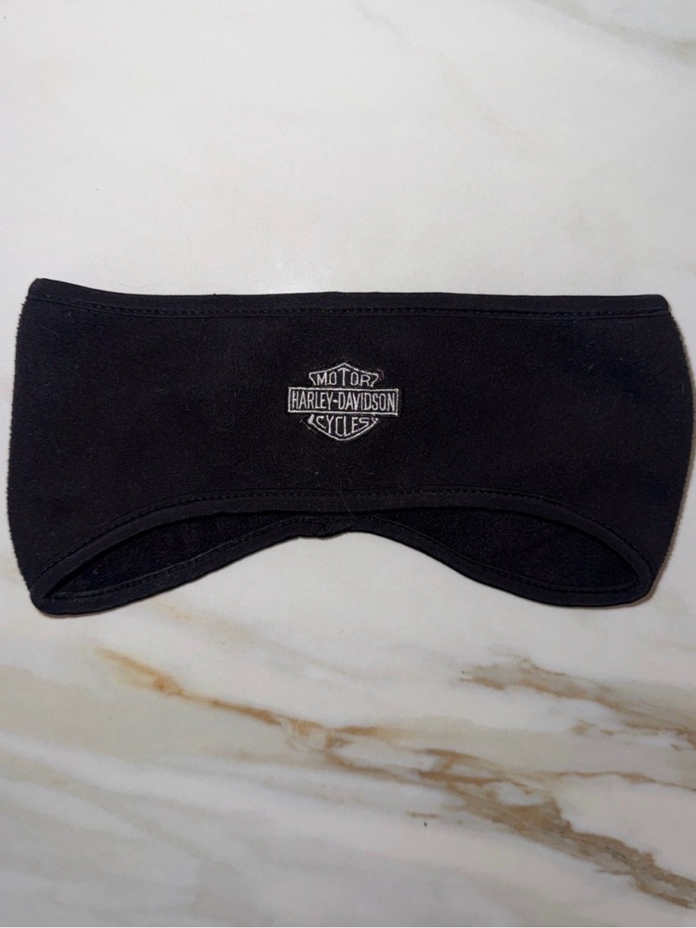 Harley-Davidson Black Gray Fleece-Lined Motorcycle Hat